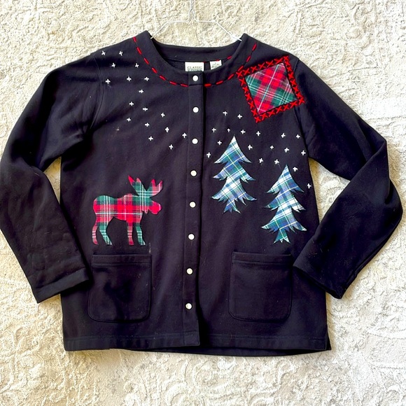 Christmas jacket/ sweater Ladies Large - Picture 1 of 4